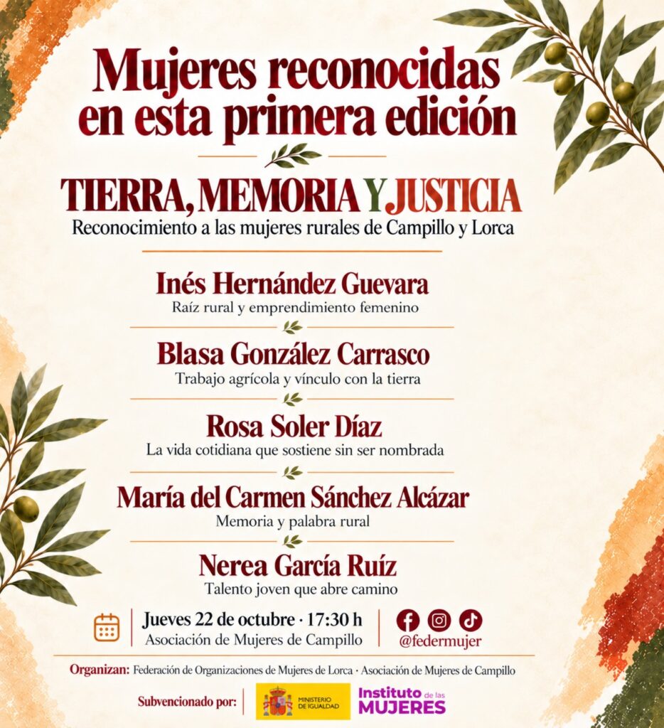 La diputación de Campillo de Lorca acogerá la primera edición de los premios 